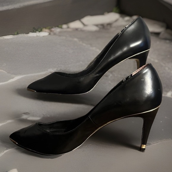 Ted Baker Shoes - Ted Baker London US 10 Black Patent Pumps Stiletto Heels Pointed Toe Glam